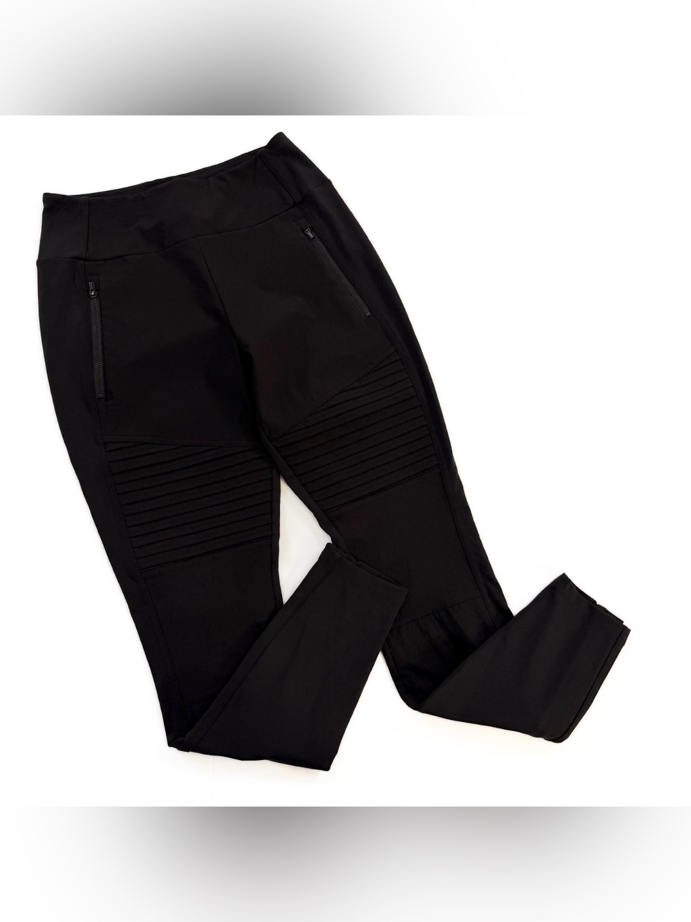 Athleta Leggings Womens 8 Headlands Hybrid Moto Black